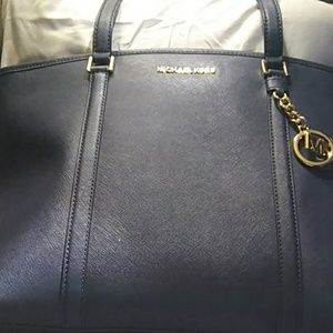 Blue MK Laptop purse